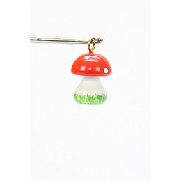 Tree Ornament  -  Mini - Mushroom  -  1,0x1,5cm / 1x1 inch
