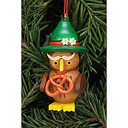Tree Ornament - Owl Bavarian - 3,2x6,2 cm / 1.3x2.4 inch