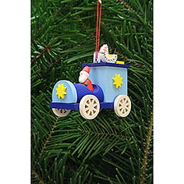 Tree Ornament - Santa Claus in Truck - 7,2 cm / 2.8 inch