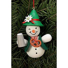 Tree Ornament - Snowman Bavarian - 6,6x9,0 cm / 2x3 inch