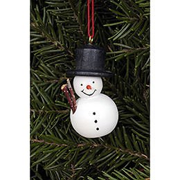 Tree Ornament  -  Snowman White  -  2,5x4,6cm / 1.0x1.8 inch