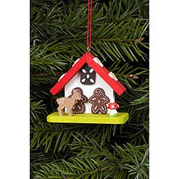 Tree Ornament - Witch House with Bambi - 7,0x5,5 cm / 2.8x2.2 inch