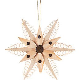 Tree Ornament - Wood Chip Star - 11,5 cm / 4.5 inch