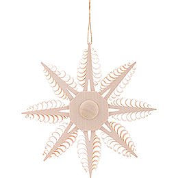 Tree Ornament - Wood Chip Star - 12,5 cm / 4.9 inch
