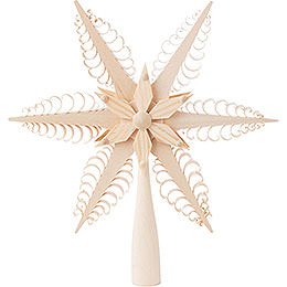 Tree Topper - Wood Chip Star - 23 cm / 9.1 inch