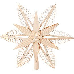 Tree Topper - Wood Chip Star - 32 cm / 12.6 inch