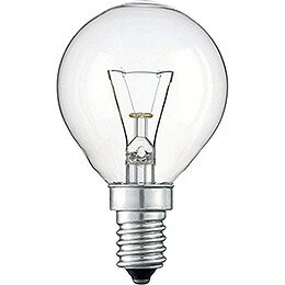 Tropfenlampe klar - Sockel E14 - 230V/40W