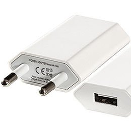 USB - Steckernetzteil 110 - 220V/5V  -  2cm