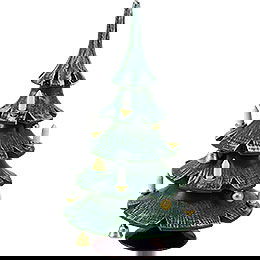 Weihnachtsbaum mit Glckchen, farbig - 12 cm