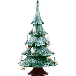 Weihnachtsbaum mit Glckchen, farbig  -  12cm