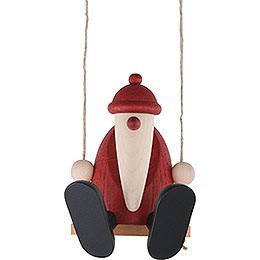 Weihnachtsmann auf Schaukel - 9 cm