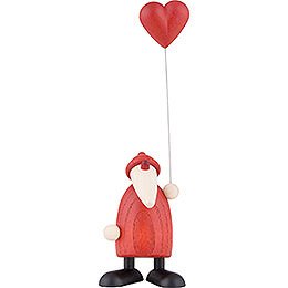 Weihnachtsmann mit Herz - 9 cm