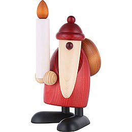 Weihnachtsmann mit Kerze - 19 cm