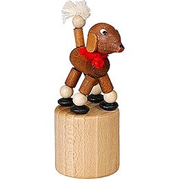 Wiggle Figure - Poodle - brown - 7 cm / 2.8 inch