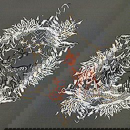 Window Picture - Deer in Winter Forest - 30 cm / 11.8 inch