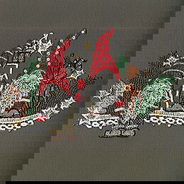 Window Picture - Gnome with Deer - 18 cm / 7.1 inch