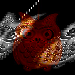 Window Picture - Owl, Colored - 28 cm / 11 inch
