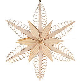 Window Picture - Wood Chip Star - 23 cm / 9.1 inch