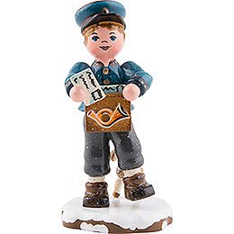 Winter Children Postman  -  8cm / 3 inch