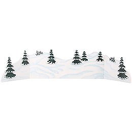 Winterlandschaft Diorama - zw. 100 und 115 cm verstellbar