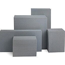 Wooden Block Set  -  5 pieces  -  Grey